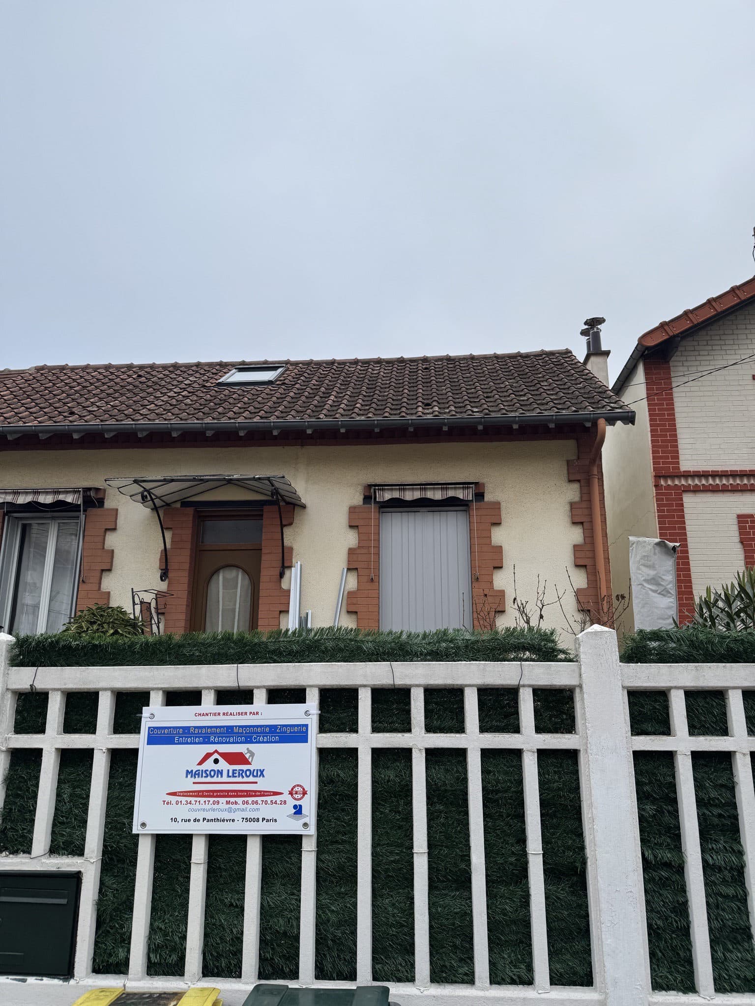 Chantier réalisé par MAISON LEROUX RENOV