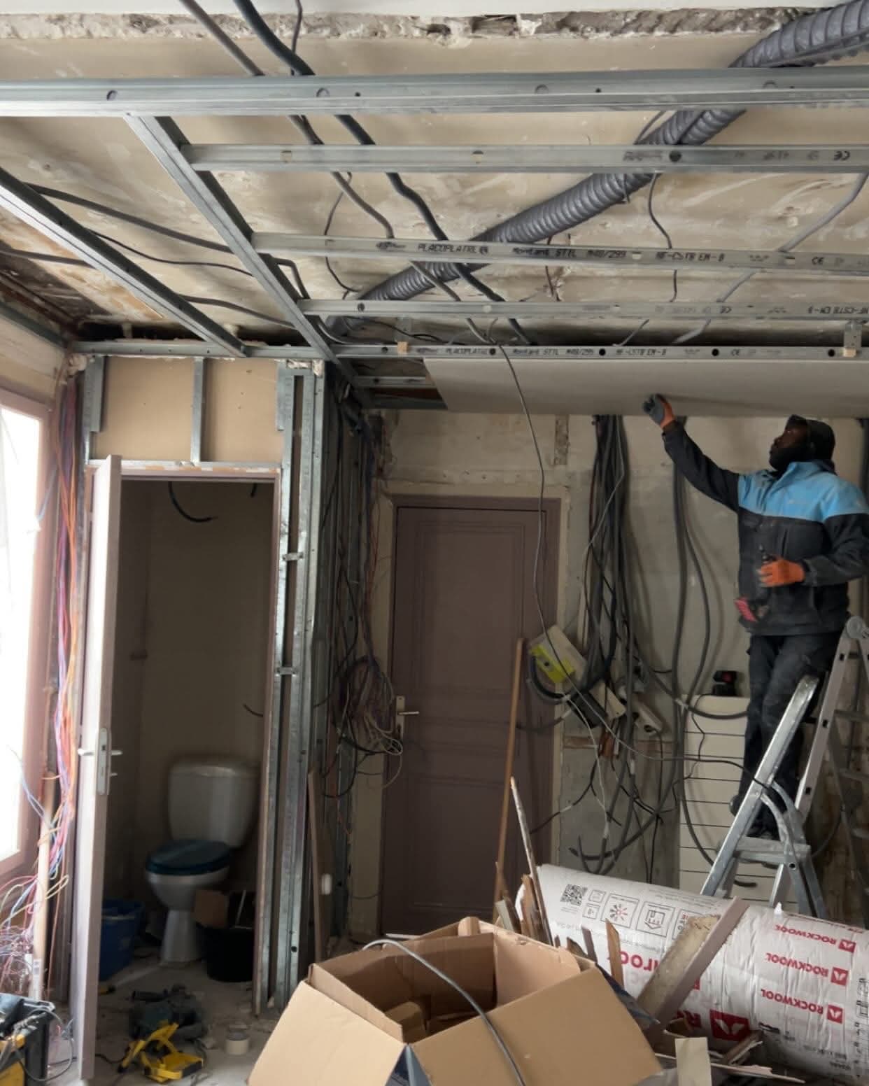 Chantier réalisé par CARLOS MPEMBA NZUZI (ARCHE ELEC)