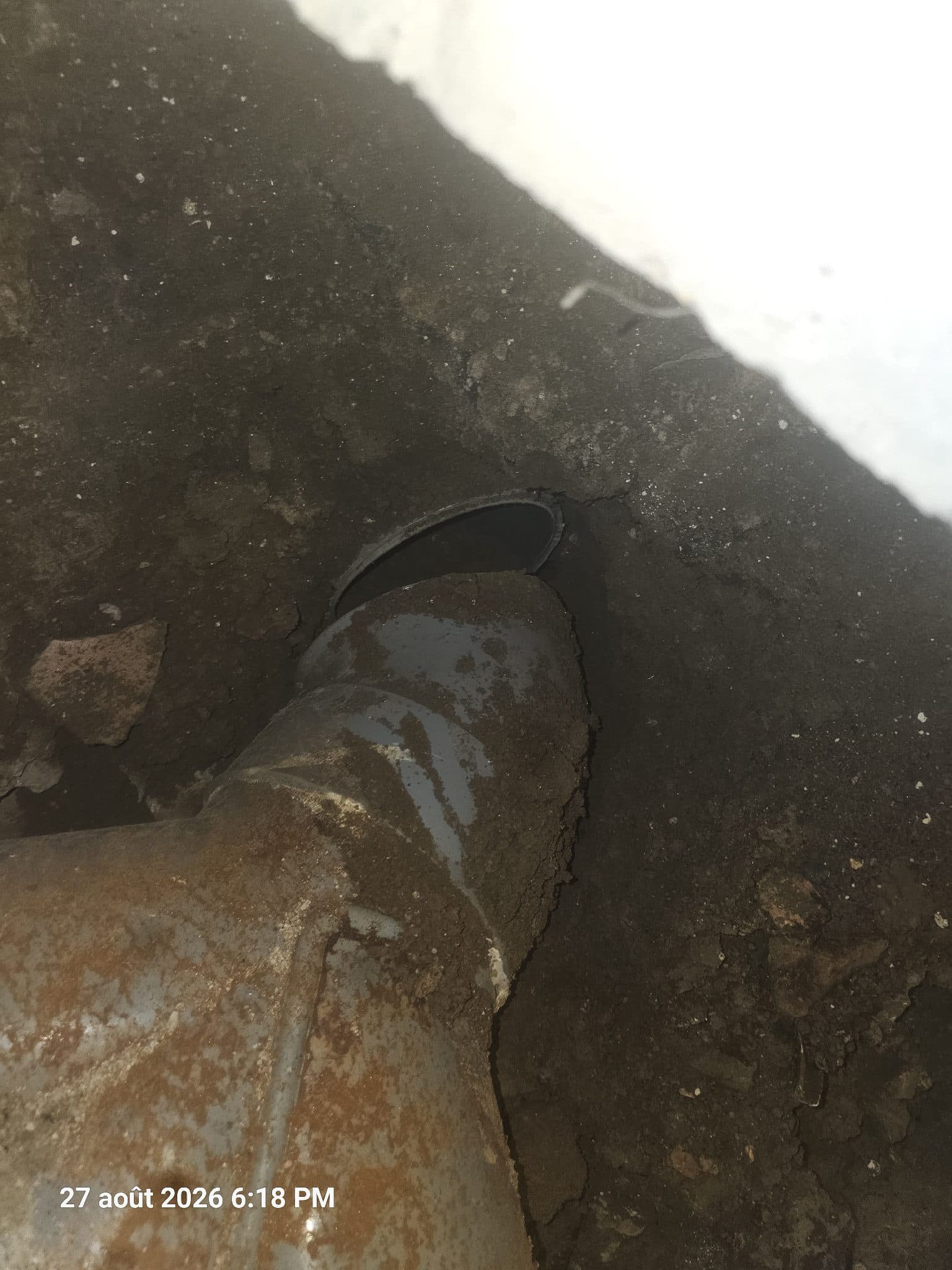 Avant les travaux — Reparation Reseaux Pluiviale à Athis-Mons